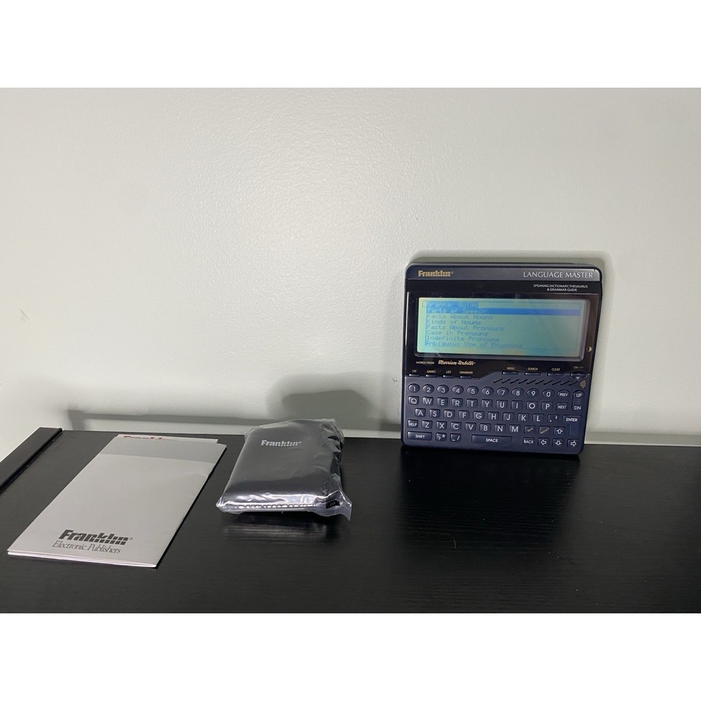 Franklin LM-6000b Speaking Language Master Dictionary Thesaurus Tested Working